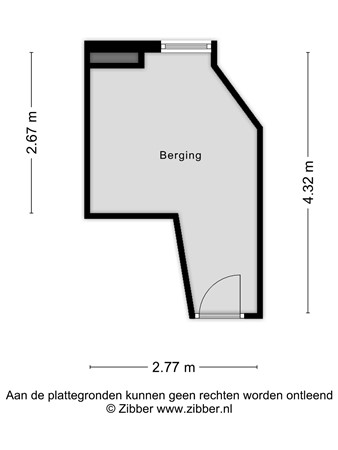 Floorplan - Mozartlaan 267, 2555 KA Den Haag